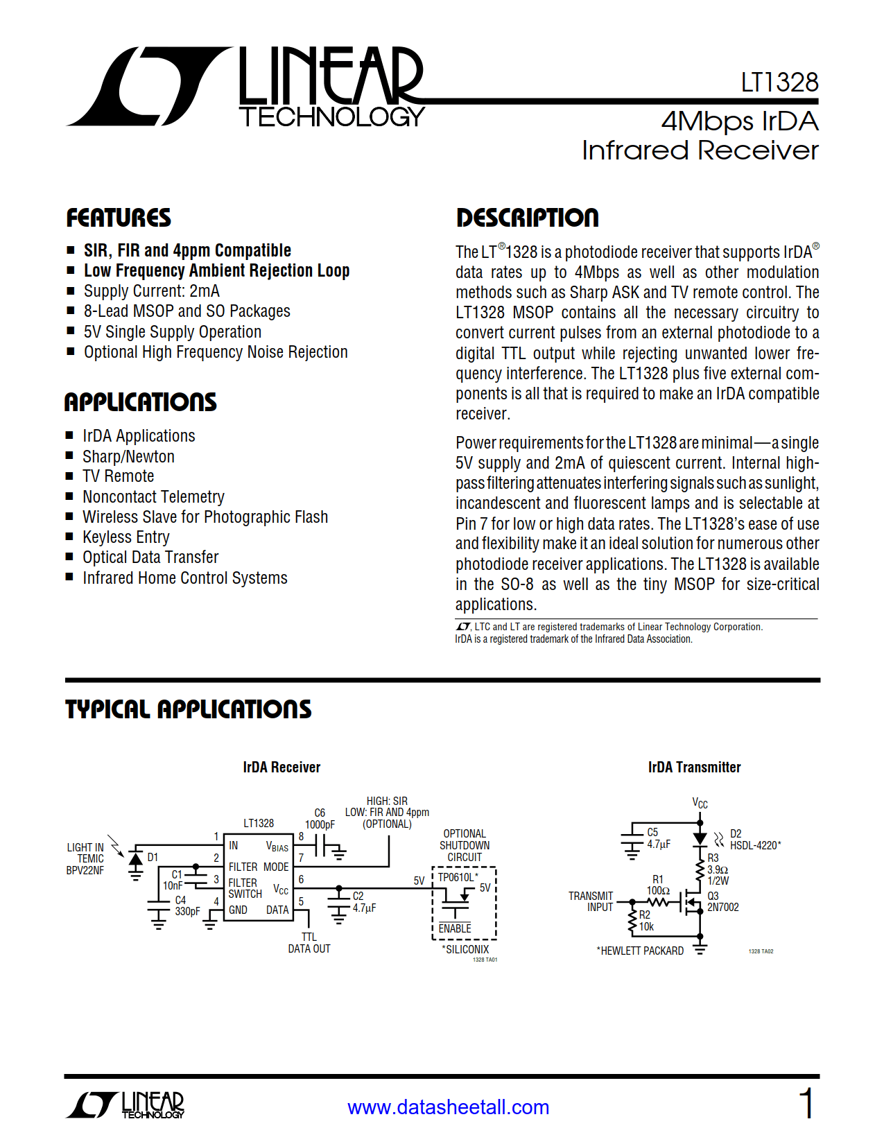 LT1328 Datasheet