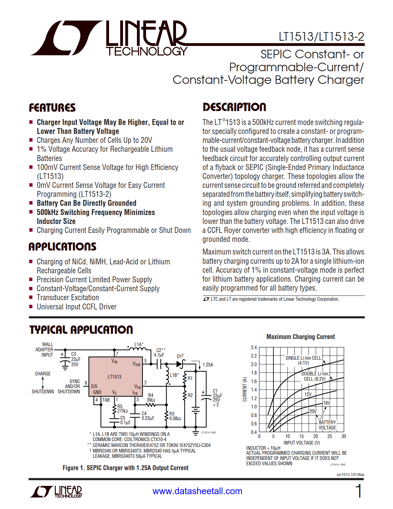 LT1513 Datasheet