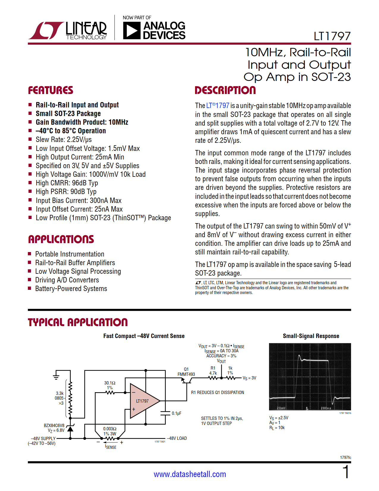 LT1797 Datasheet