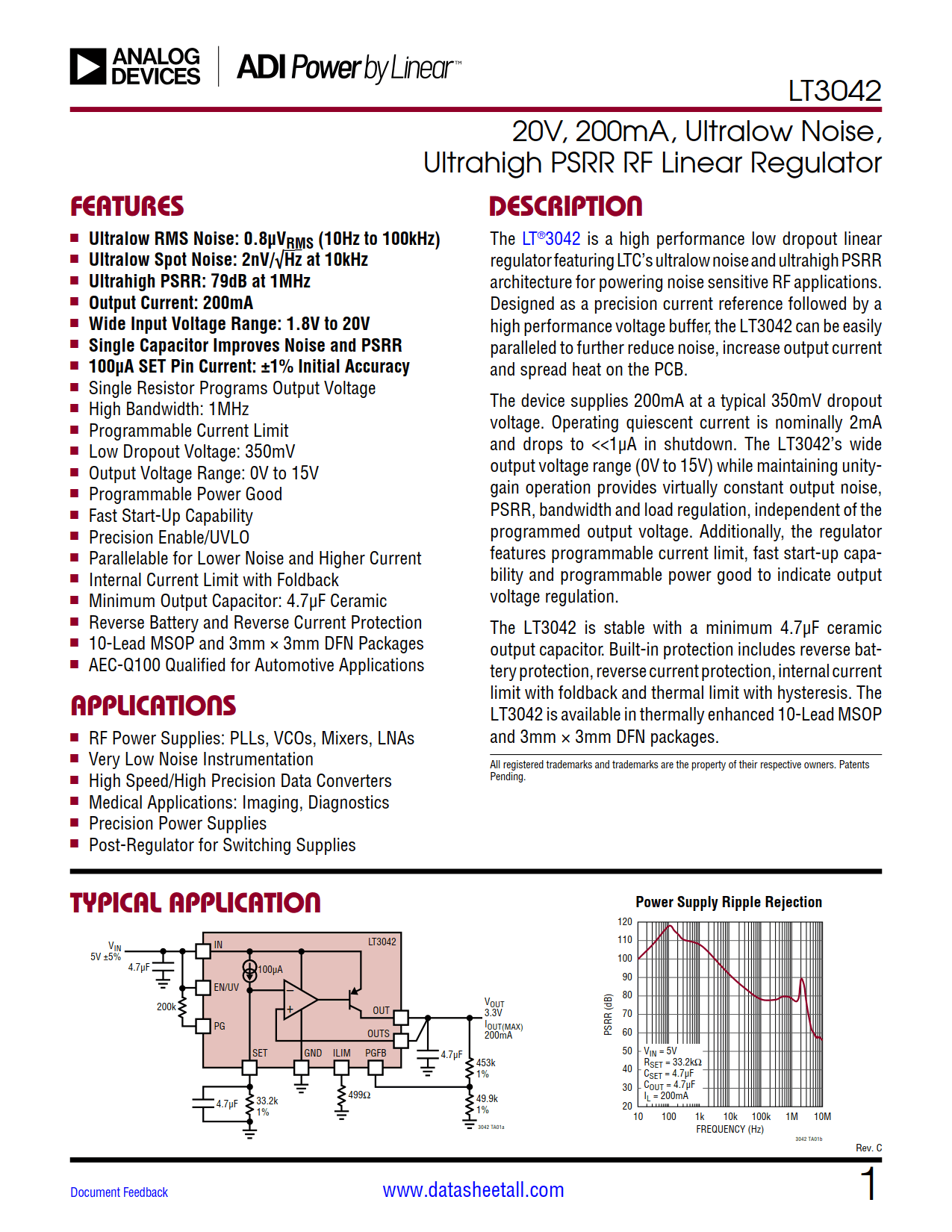 LT3042 Datasheet