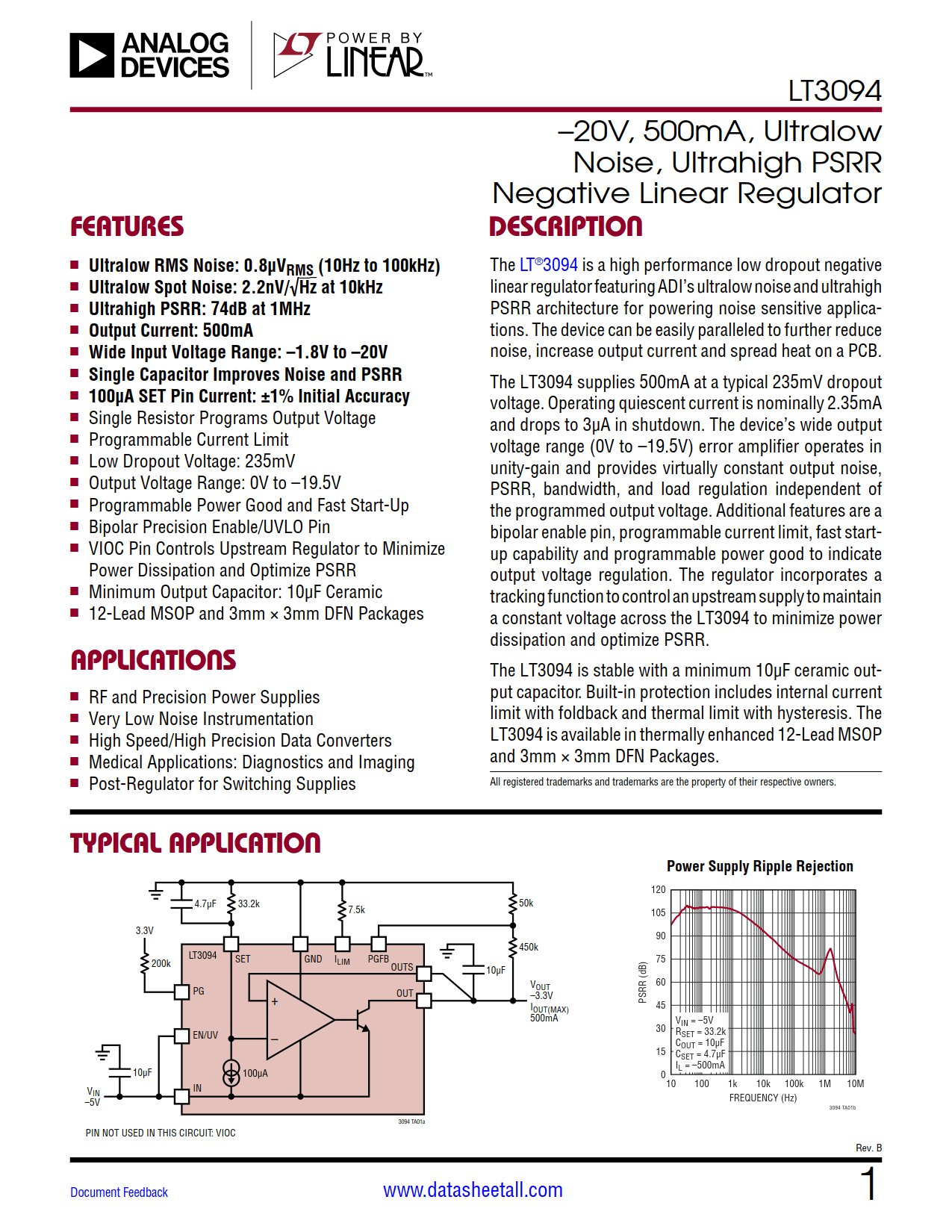 LT3094 Datasheet