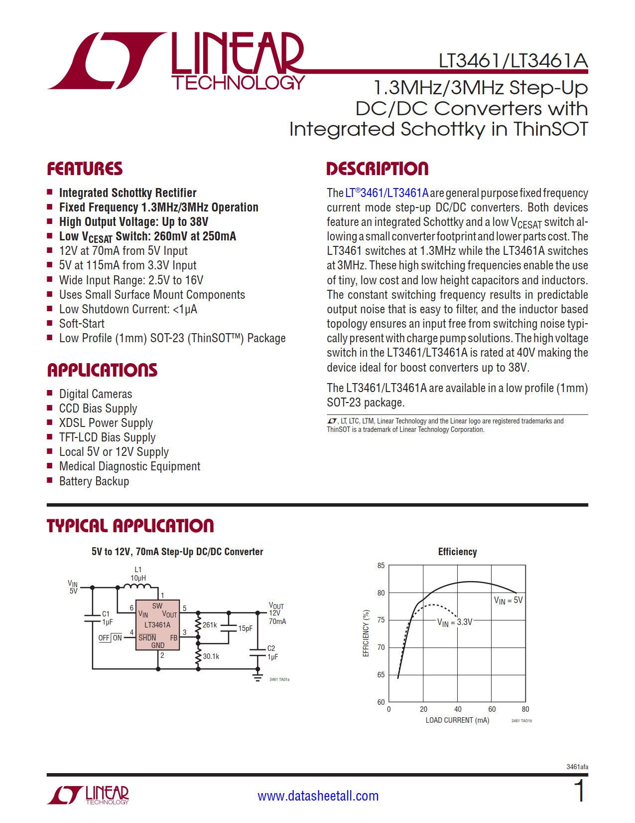 LT3461A Datasheet