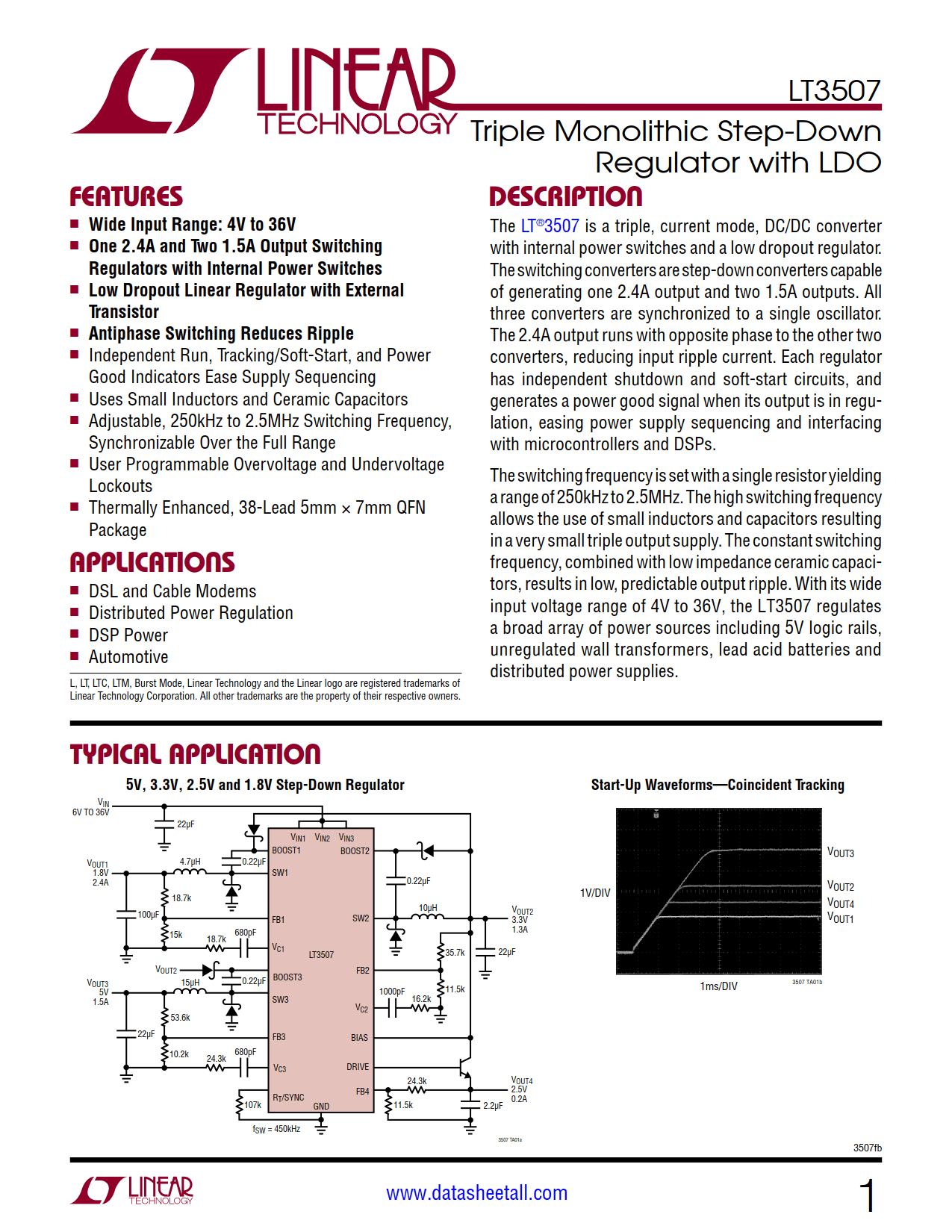 LT3507 Datasheet