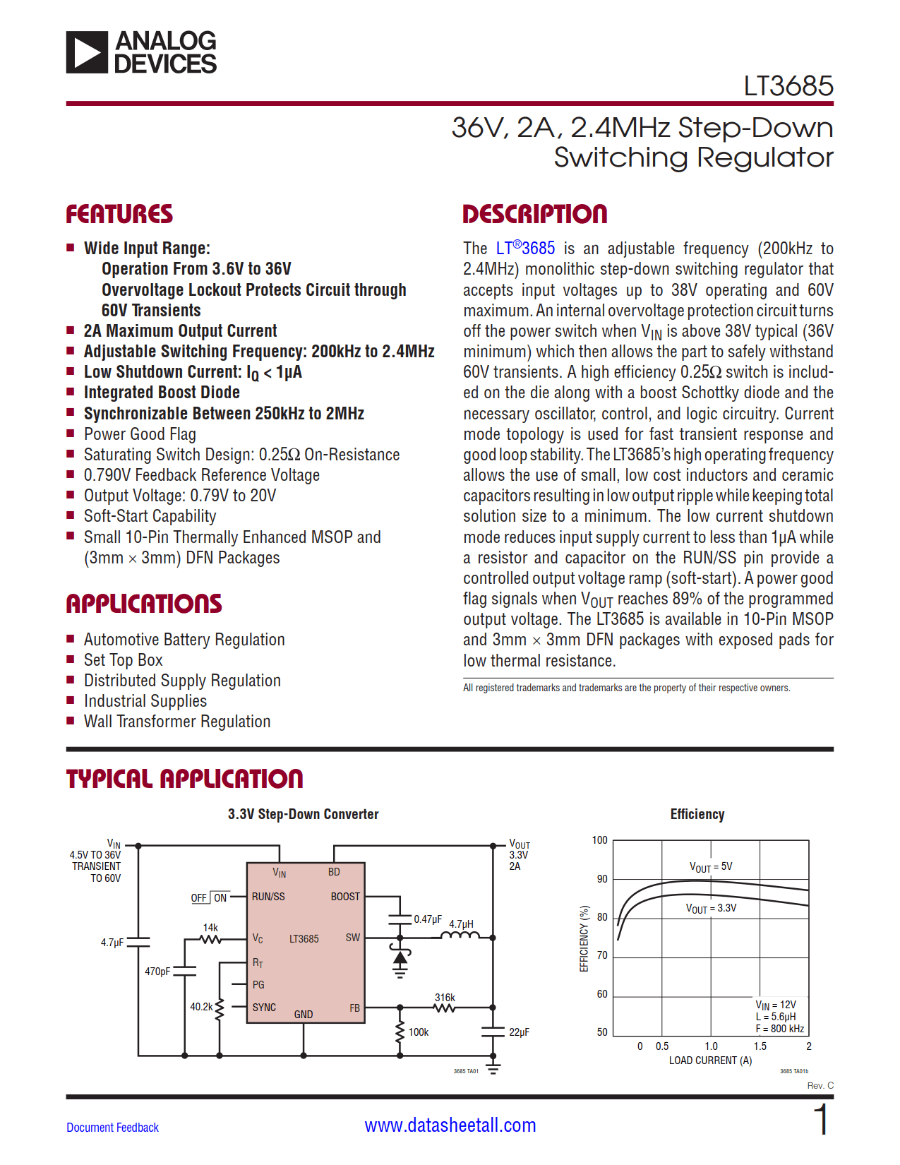 LT3685 Datasheet