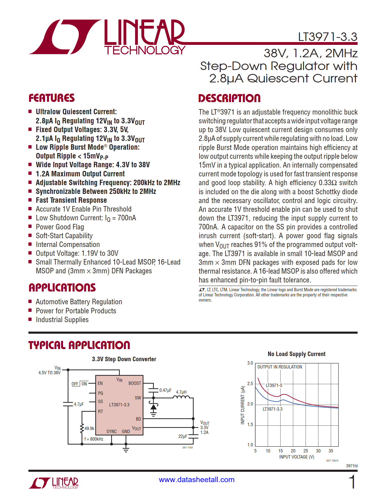 LT3971-3.3 Datasheet