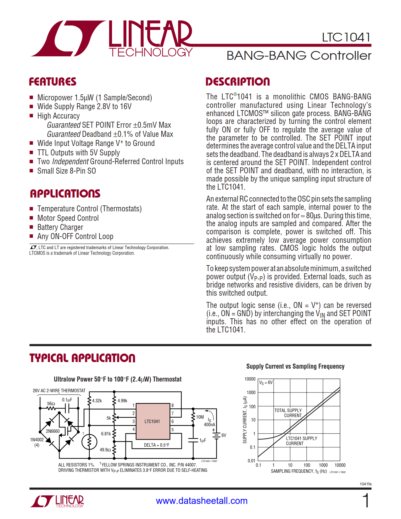 LTC1041 Datasheet
