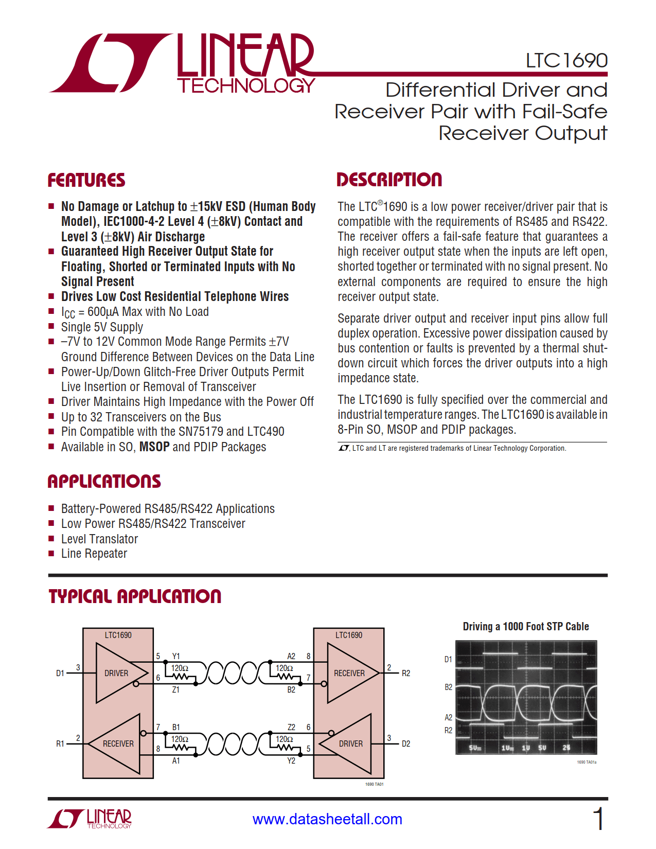 LTC1690 Datasheet