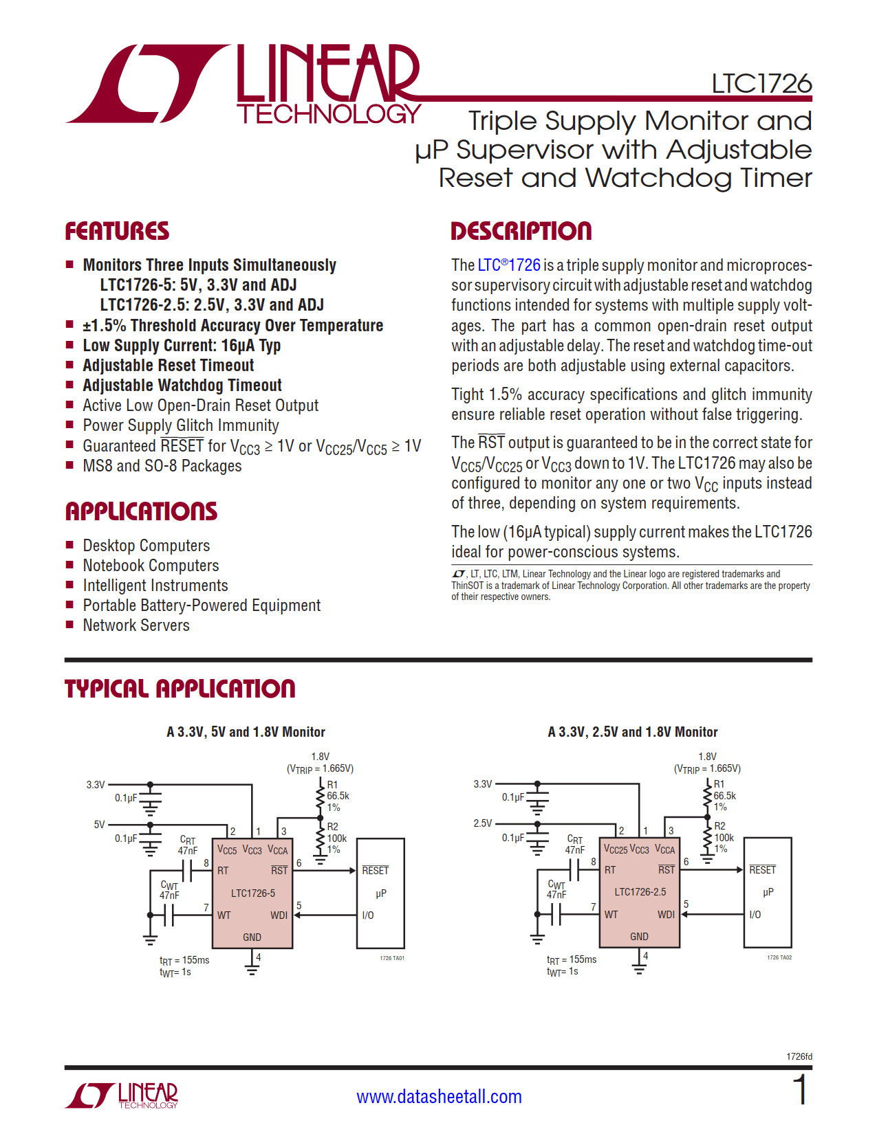 LTC1726 Datasheet