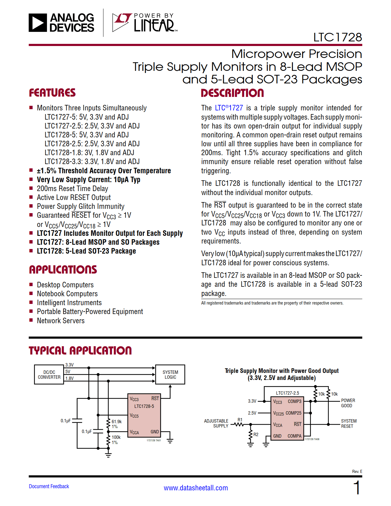 LTC1728 Datasheet