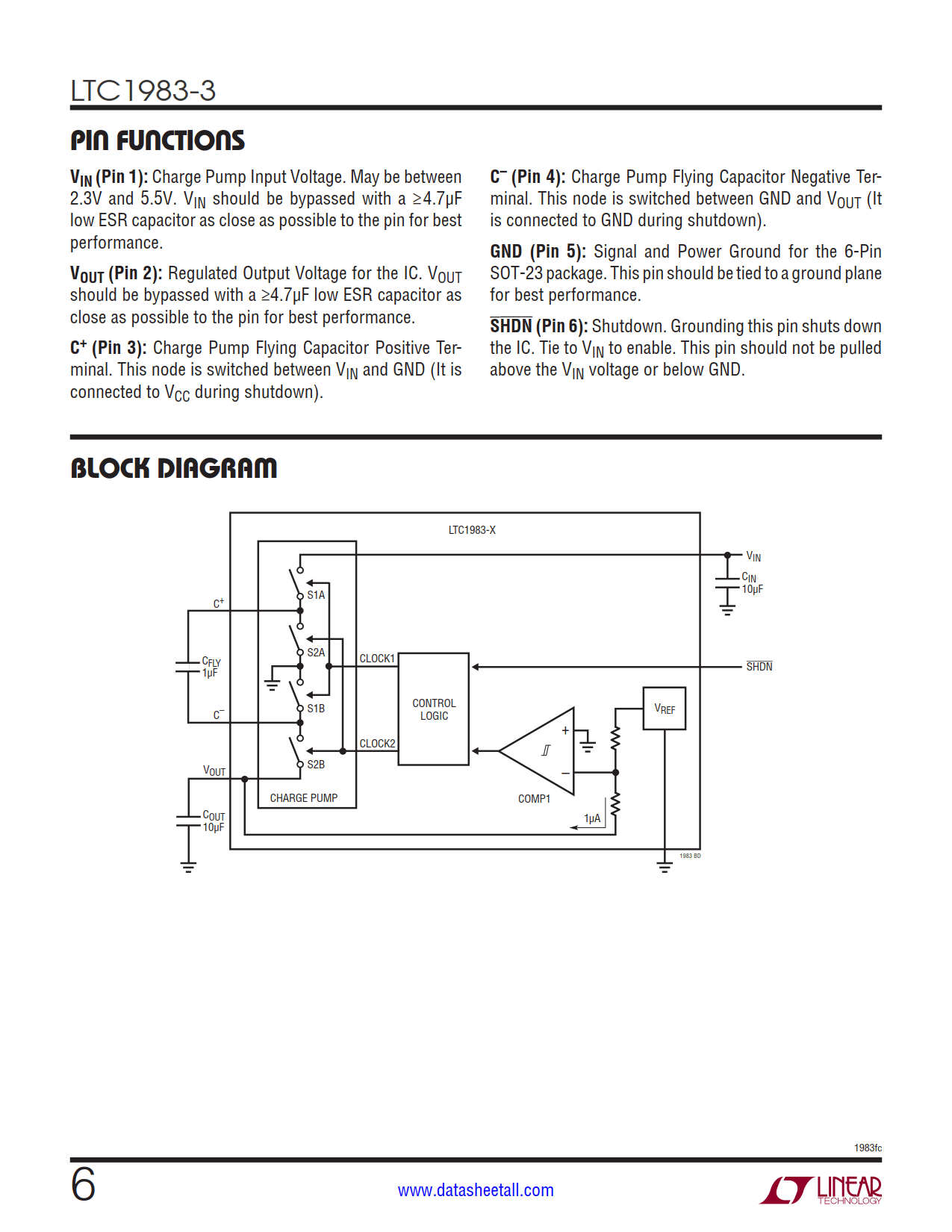 LTC1983-3 Datasheet Page 6