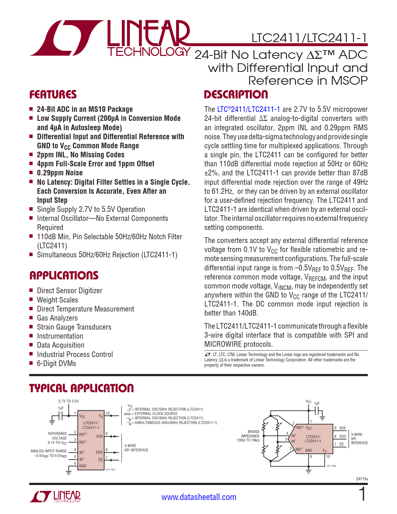 LTC2411 Datasheet