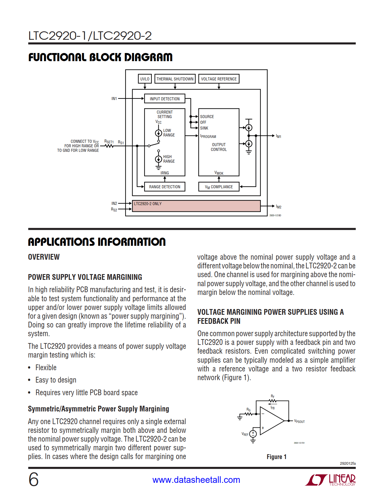 LTC2920 Datasheet Page 6