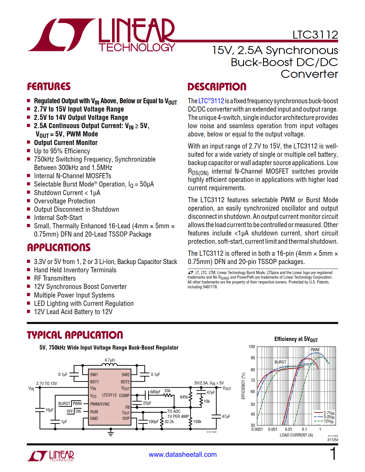 LTC3112 Datasheet