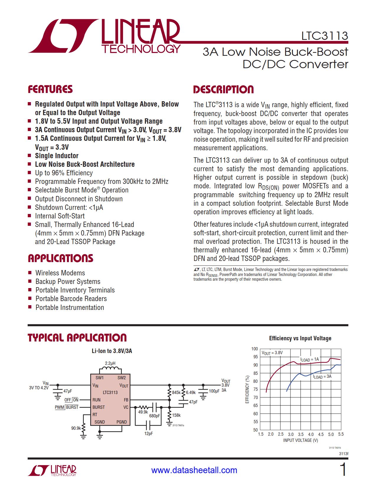 LTC3113 Datasheet