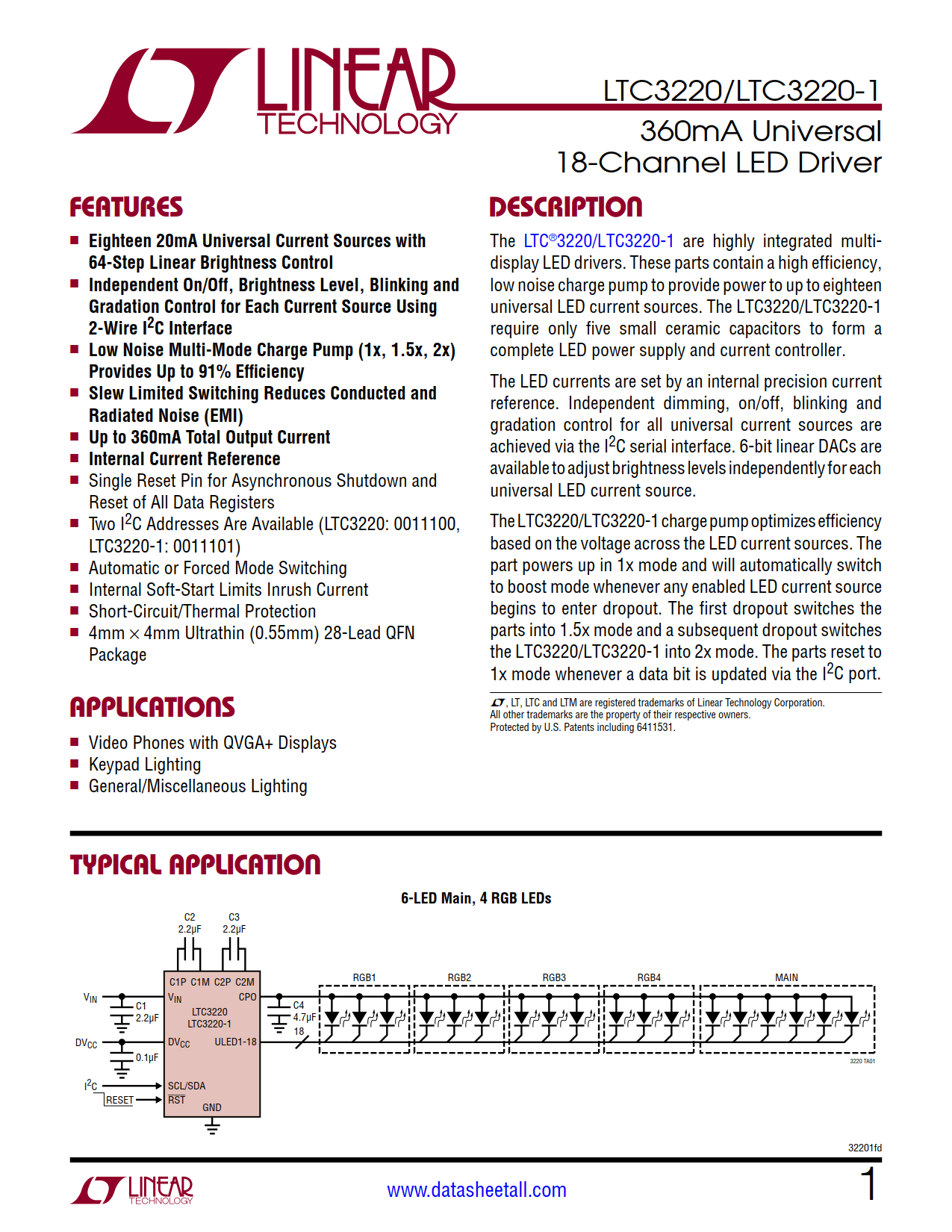 LTC3220 Datasheet