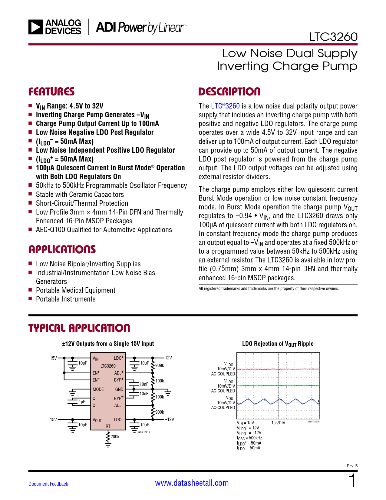 LTC3260 Datasheet