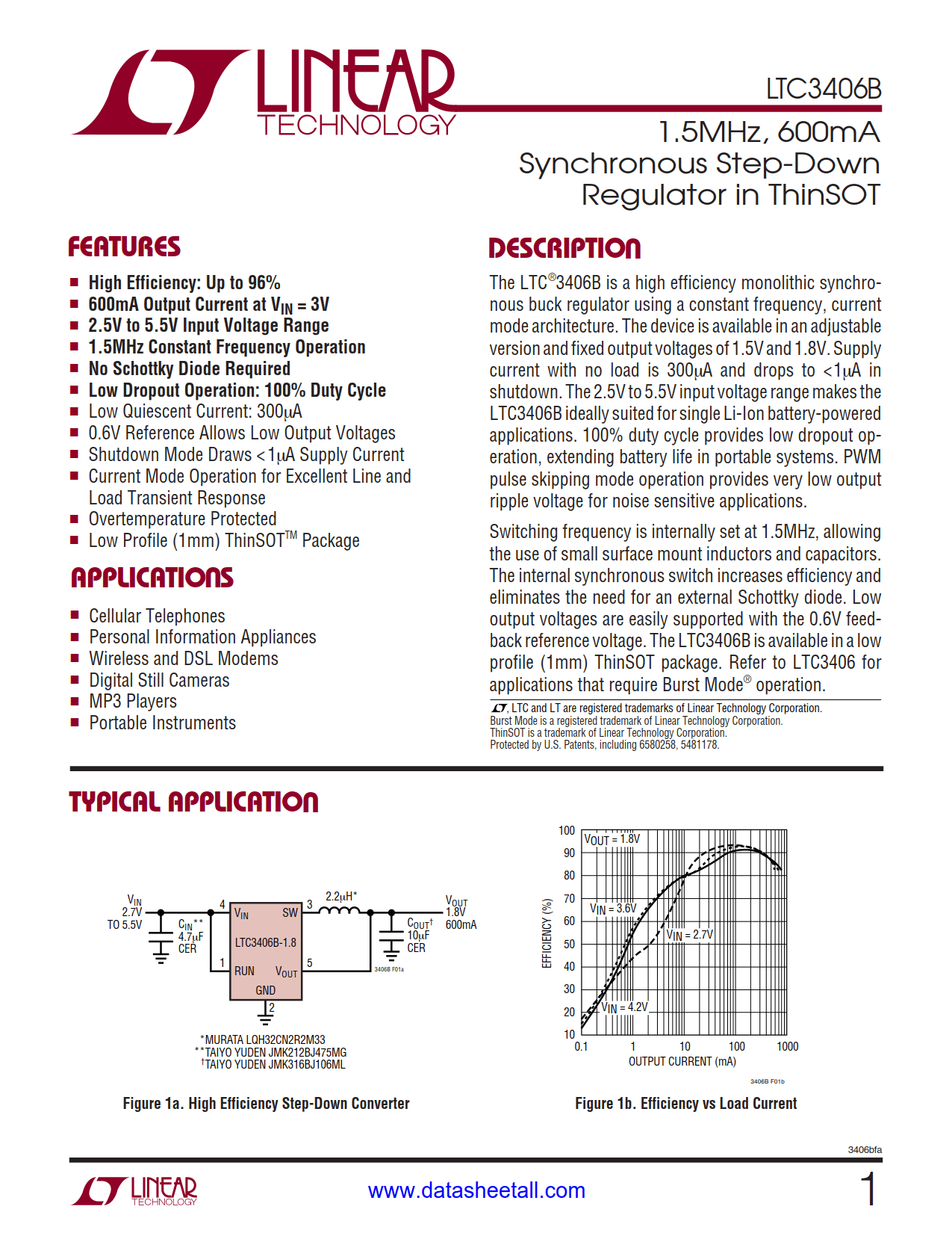 LTC3406B Datasheet