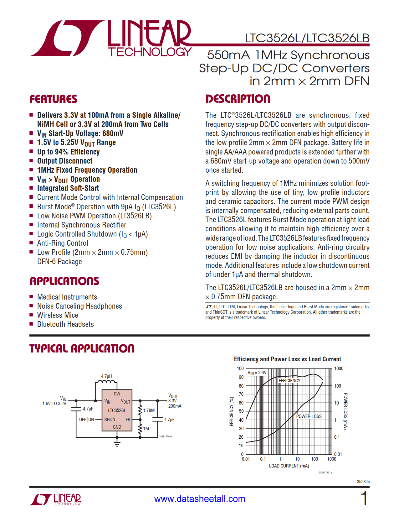 LTC3526LB Datasheet