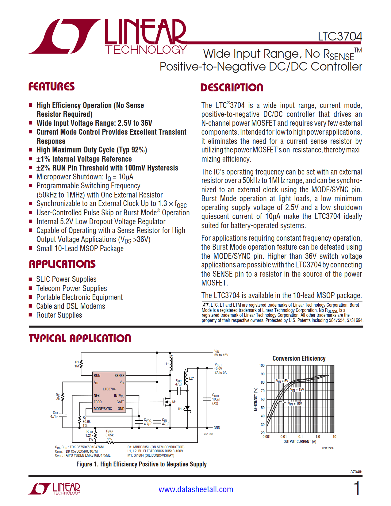 LTC3704 Datasheet
