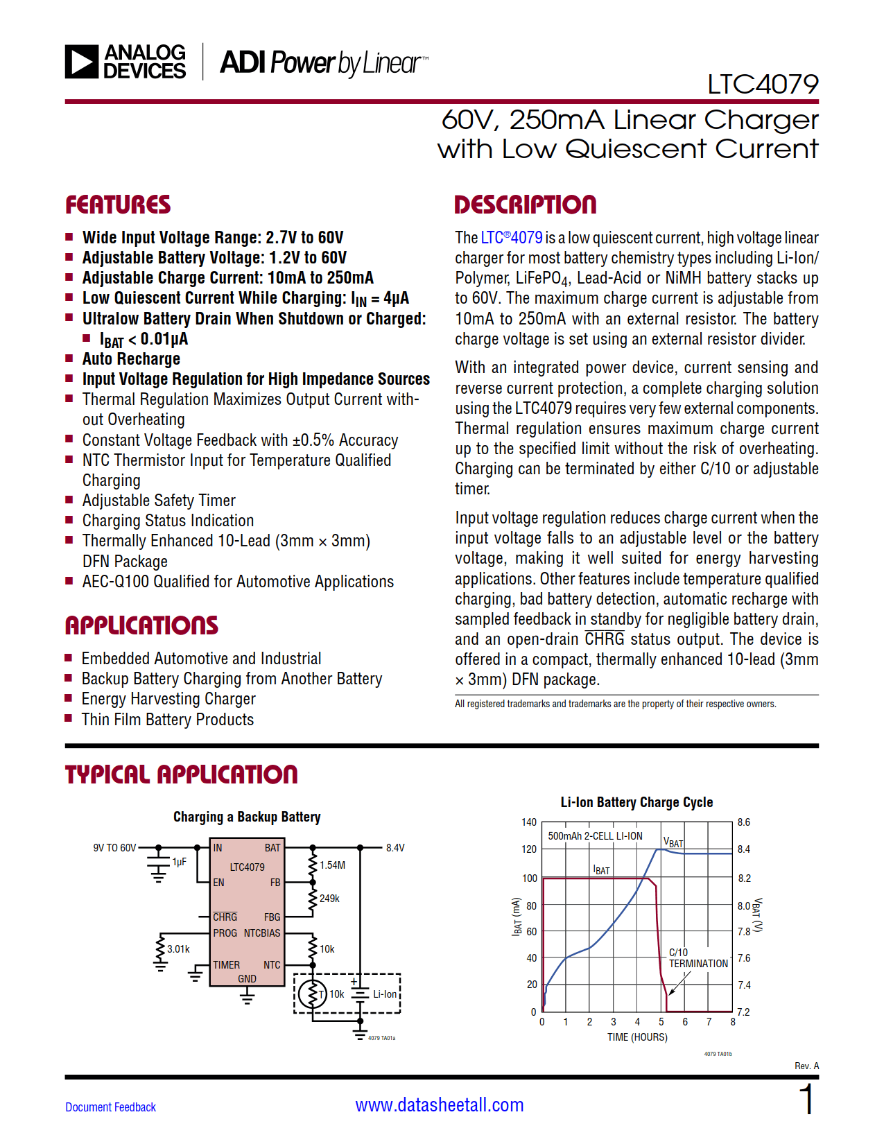 LTC4079 Datasheet