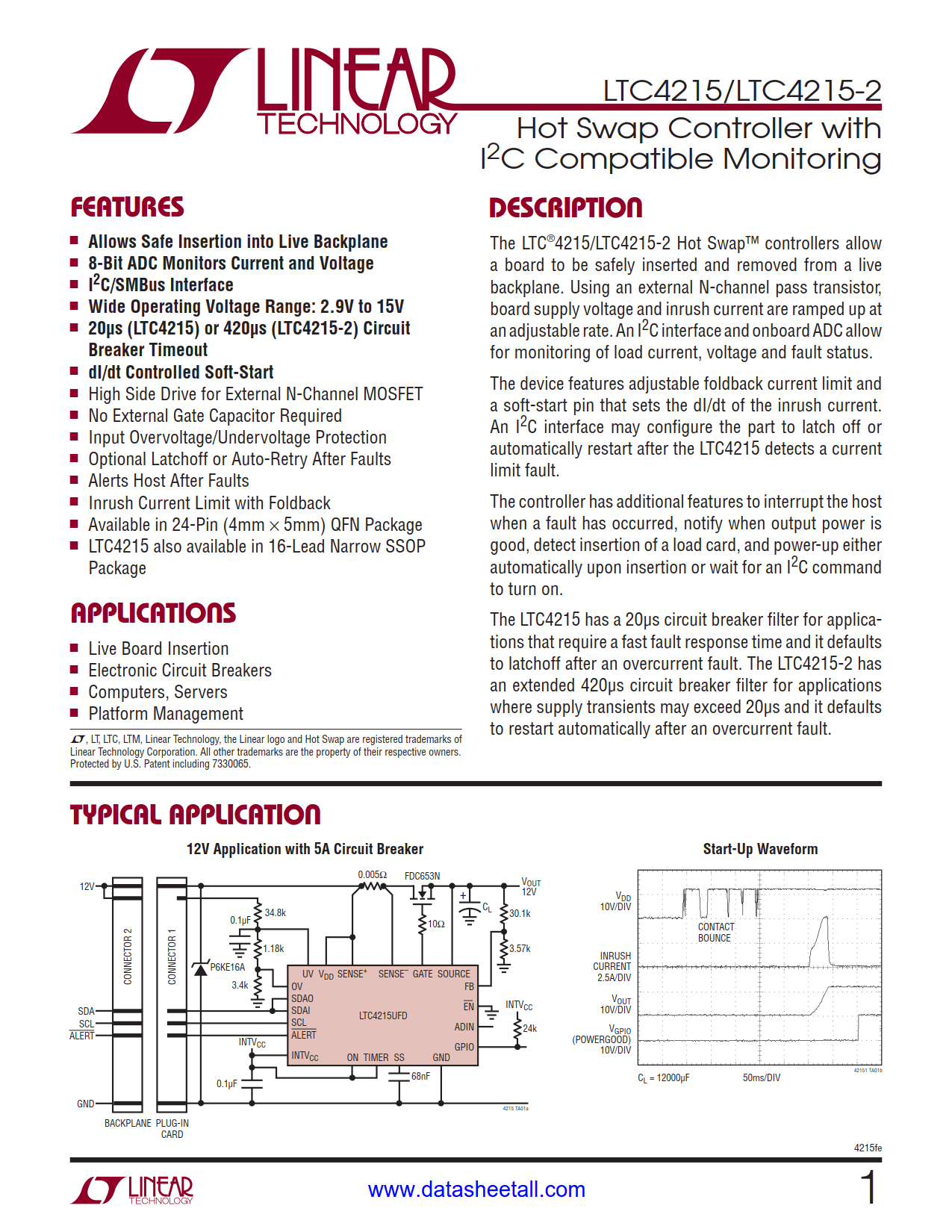LTC4215 Datasheet