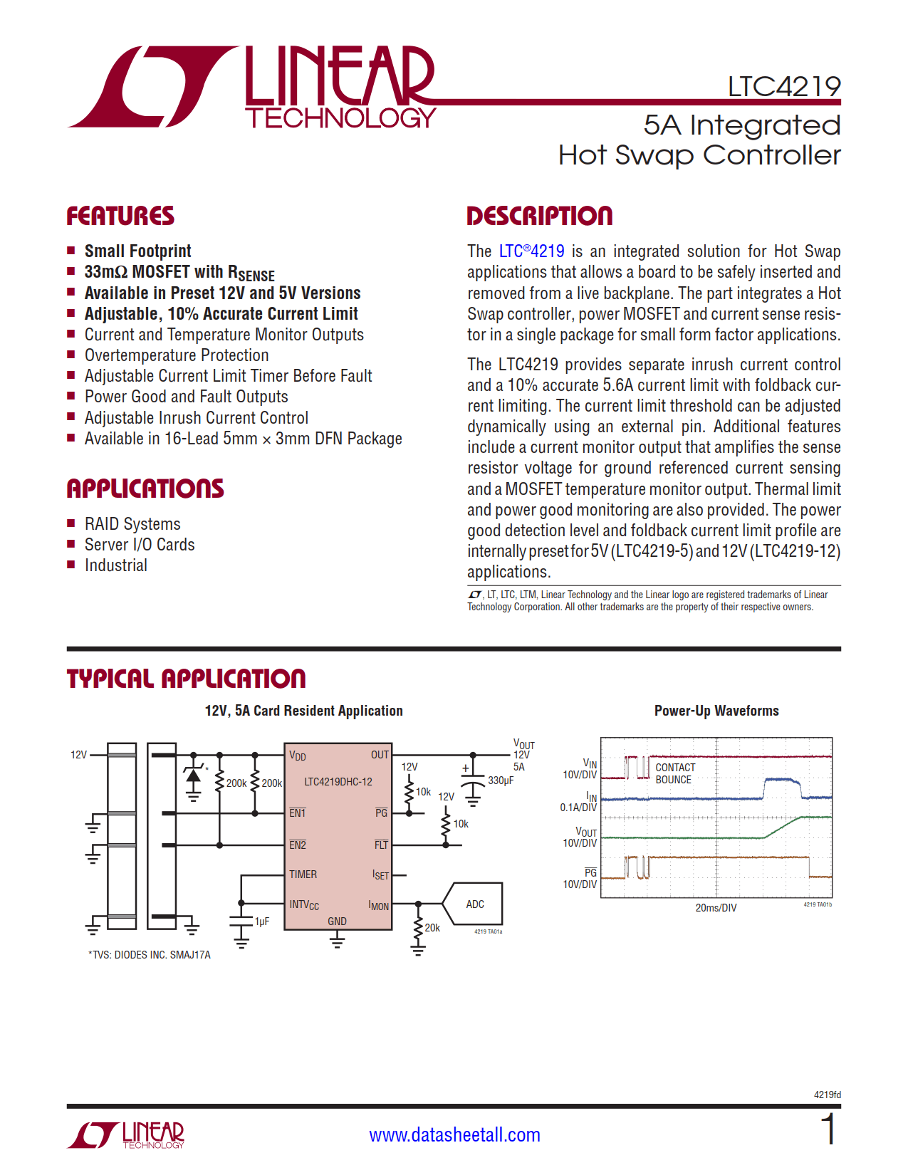 LTC4219 Datasheet
