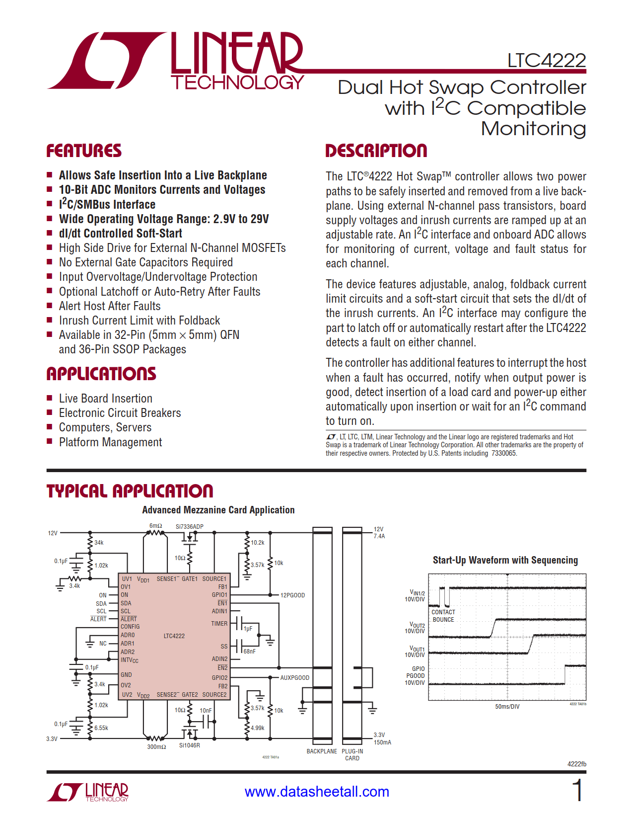 LTC4222 Datasheet