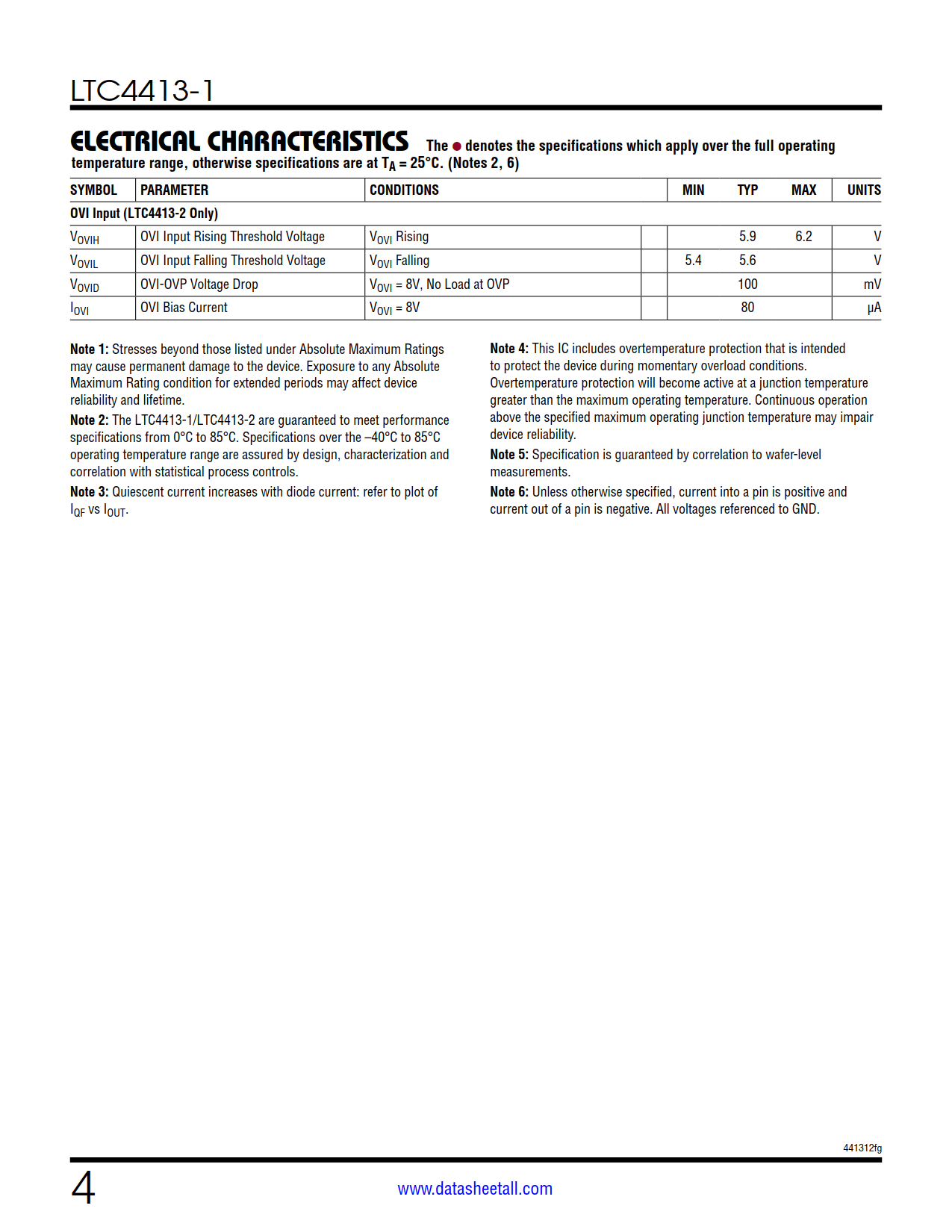 LTC4413-1 Datasheet Page 4