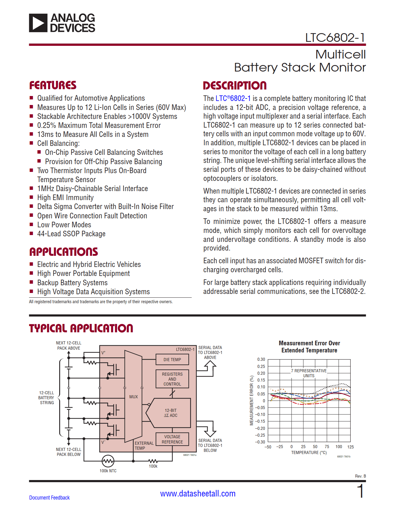 LTC6802-1 Datasheet