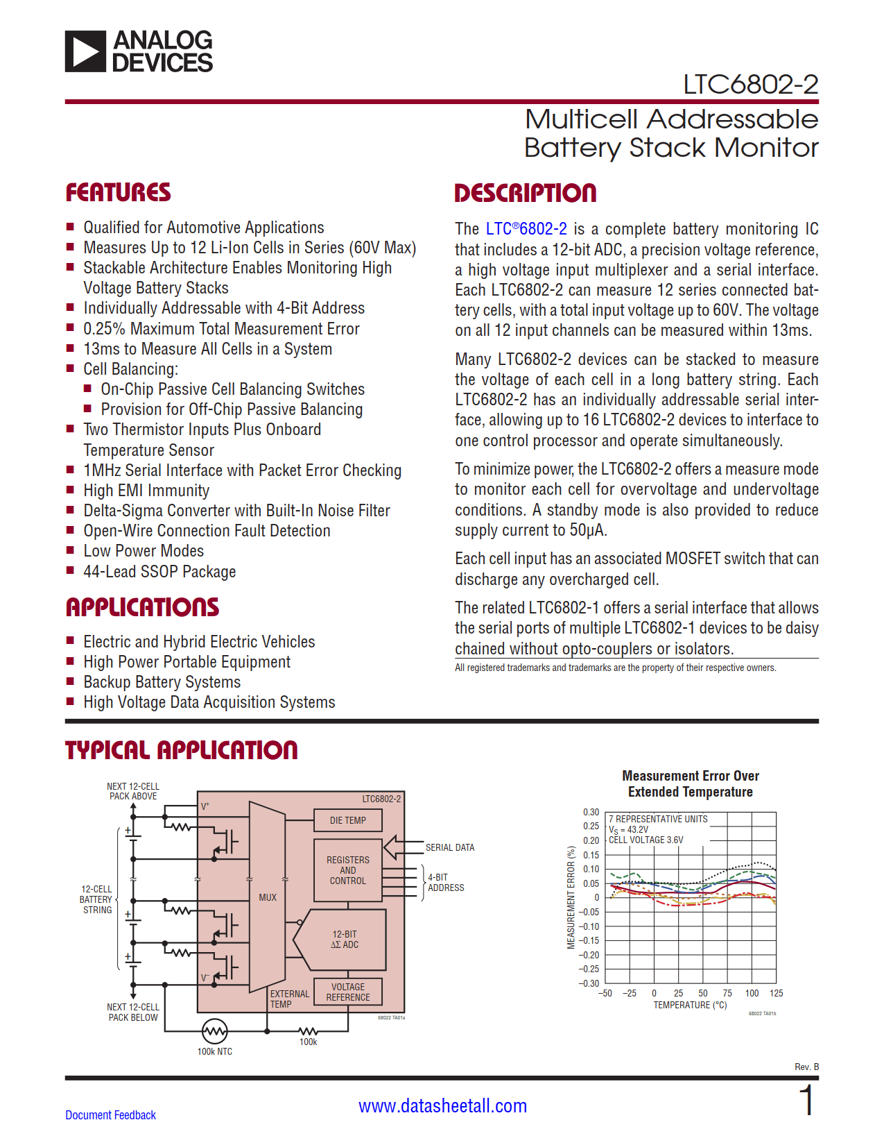 LTC6802-2 Datasheet