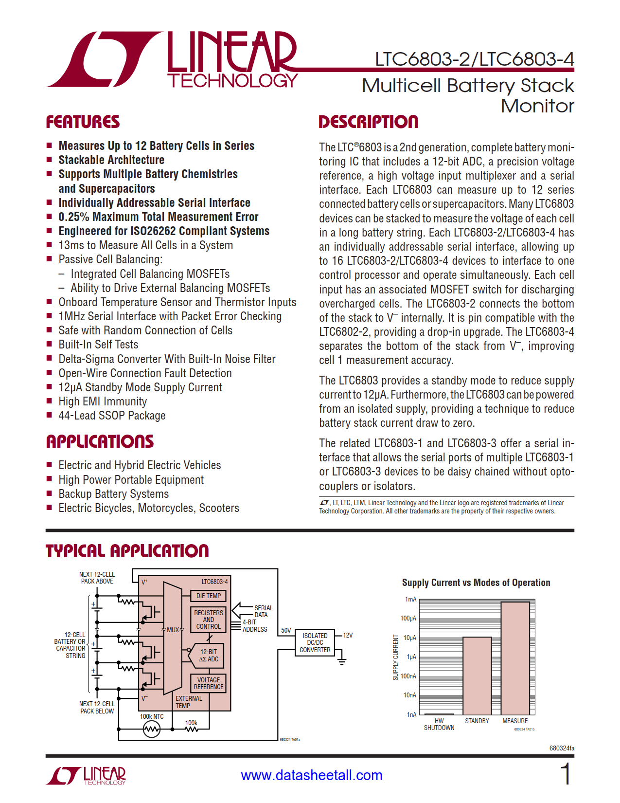 LTC6803-4 Datasheet