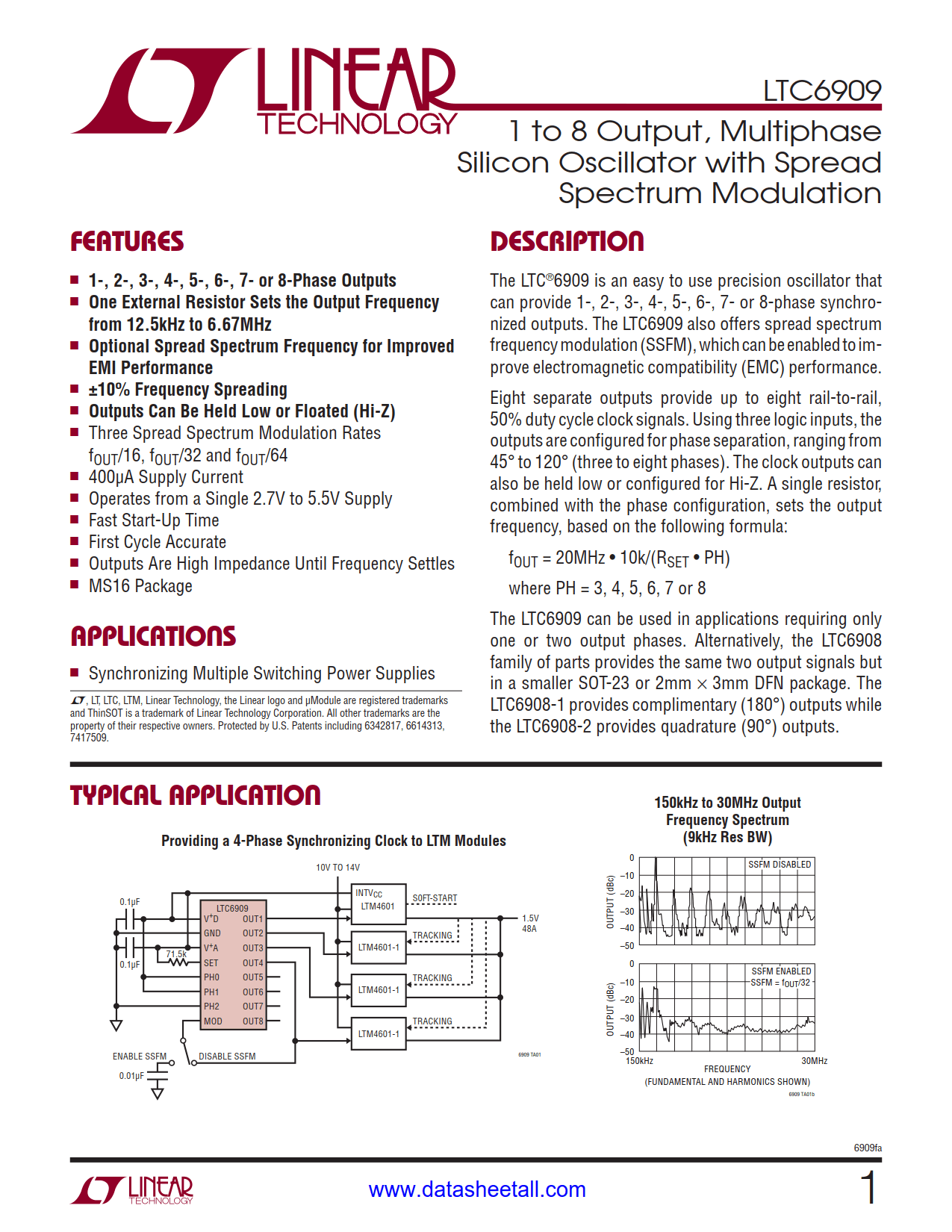 LTC6909 Datasheet