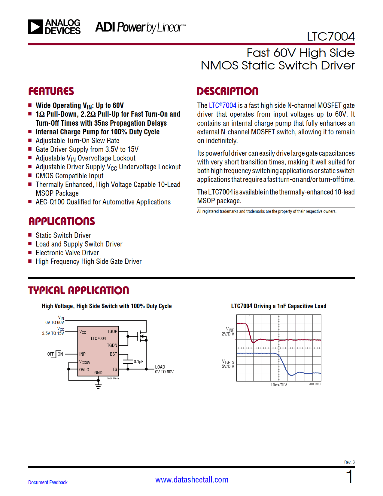 LTC7004 Datasheet