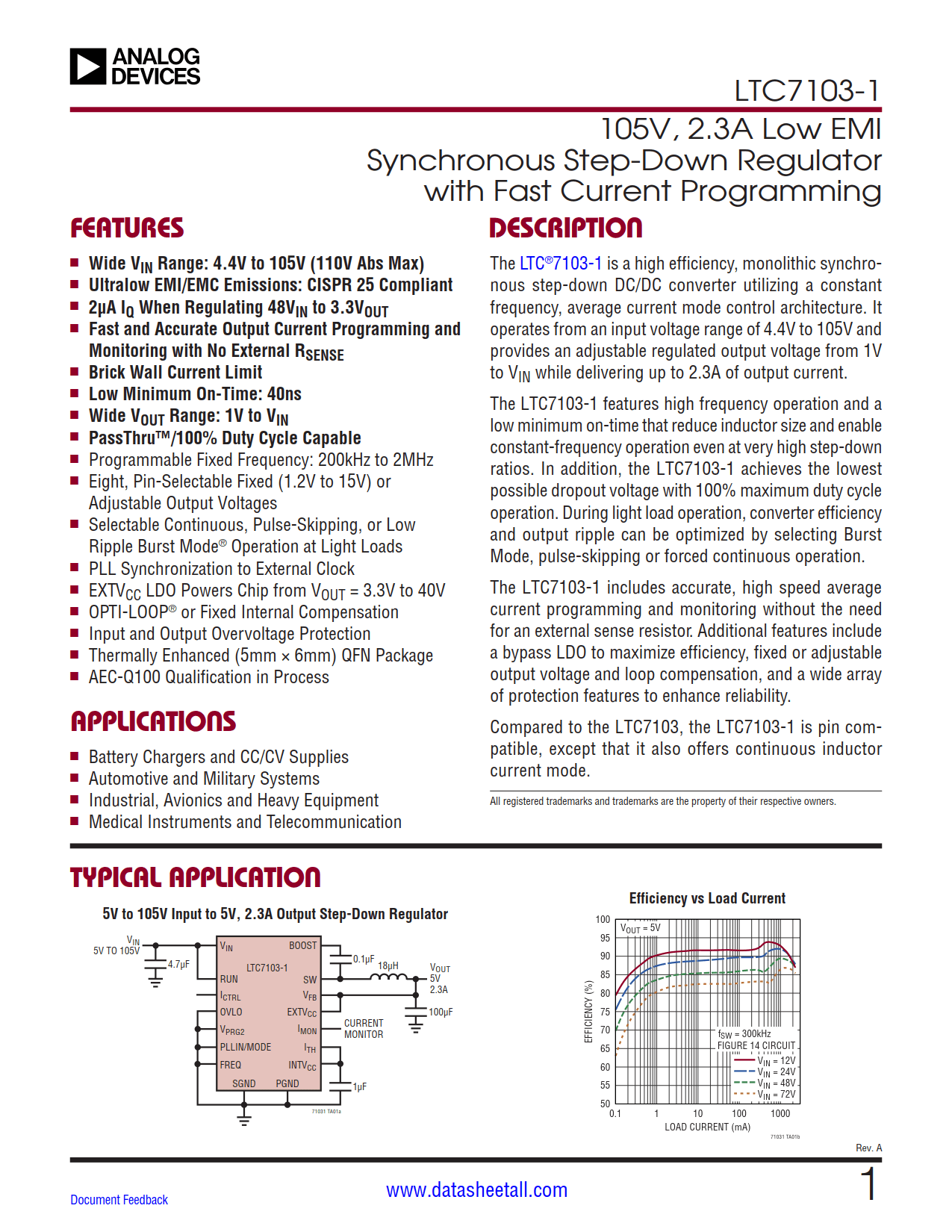 LTC7103-1 Datasheet