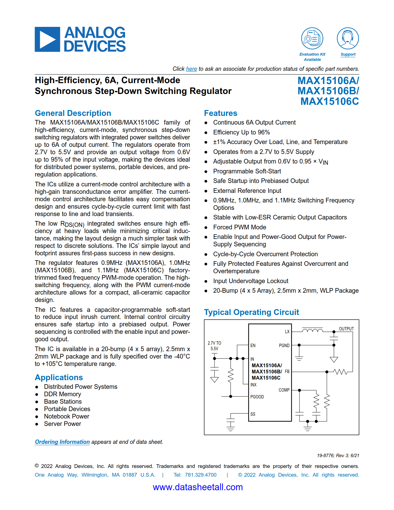 MAX15106A Datasheet