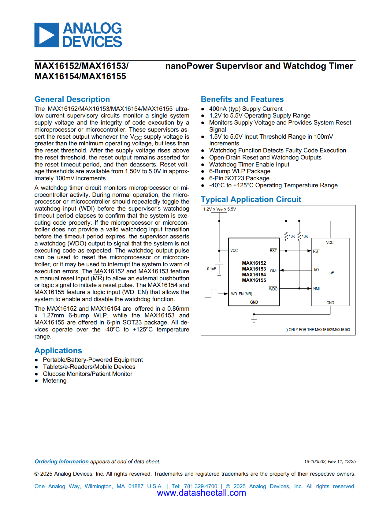MAX16153 Datasheet