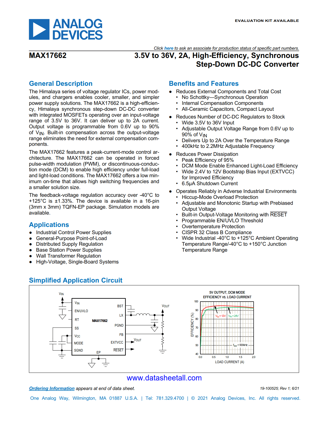 MAX17662 Datasheet