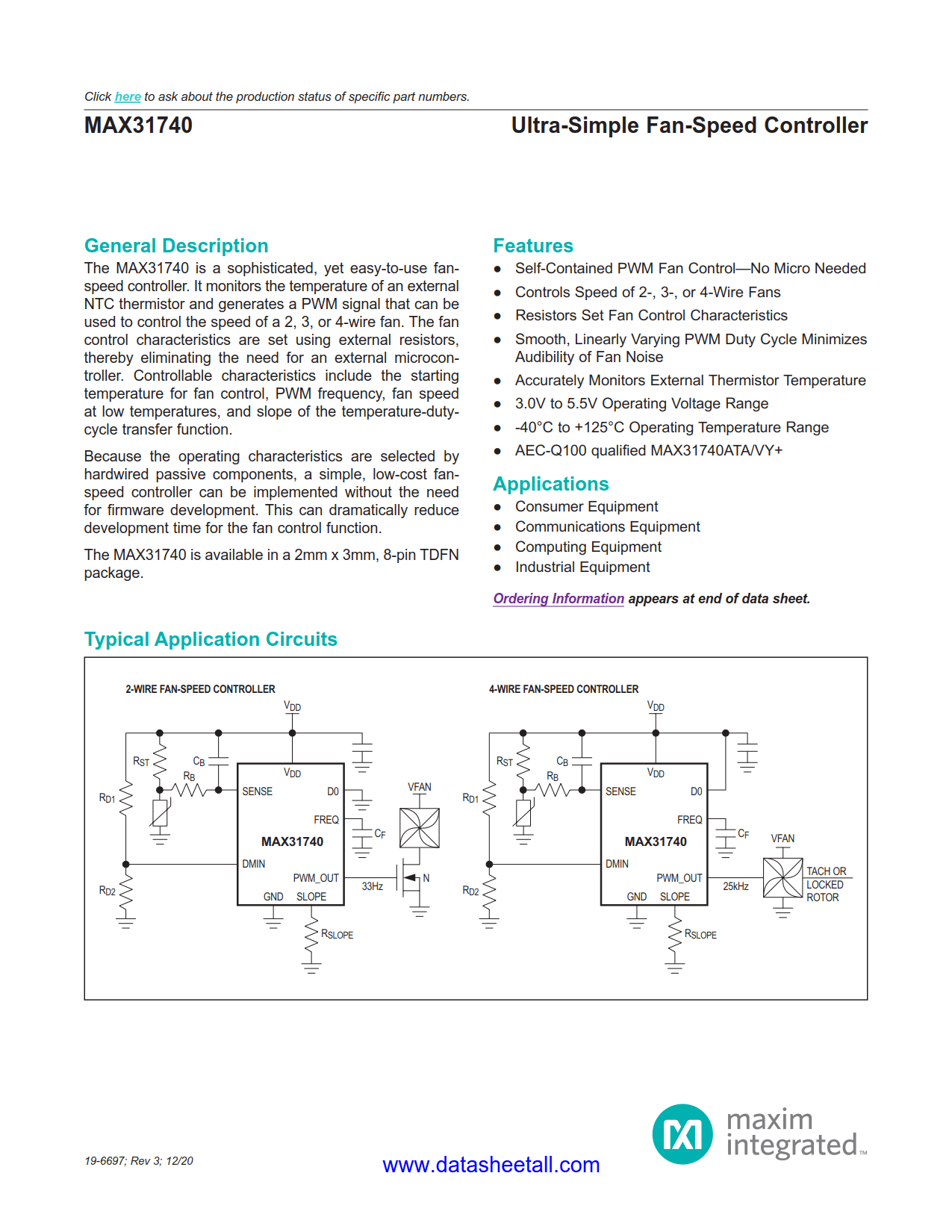 MAX31740 Datasheet