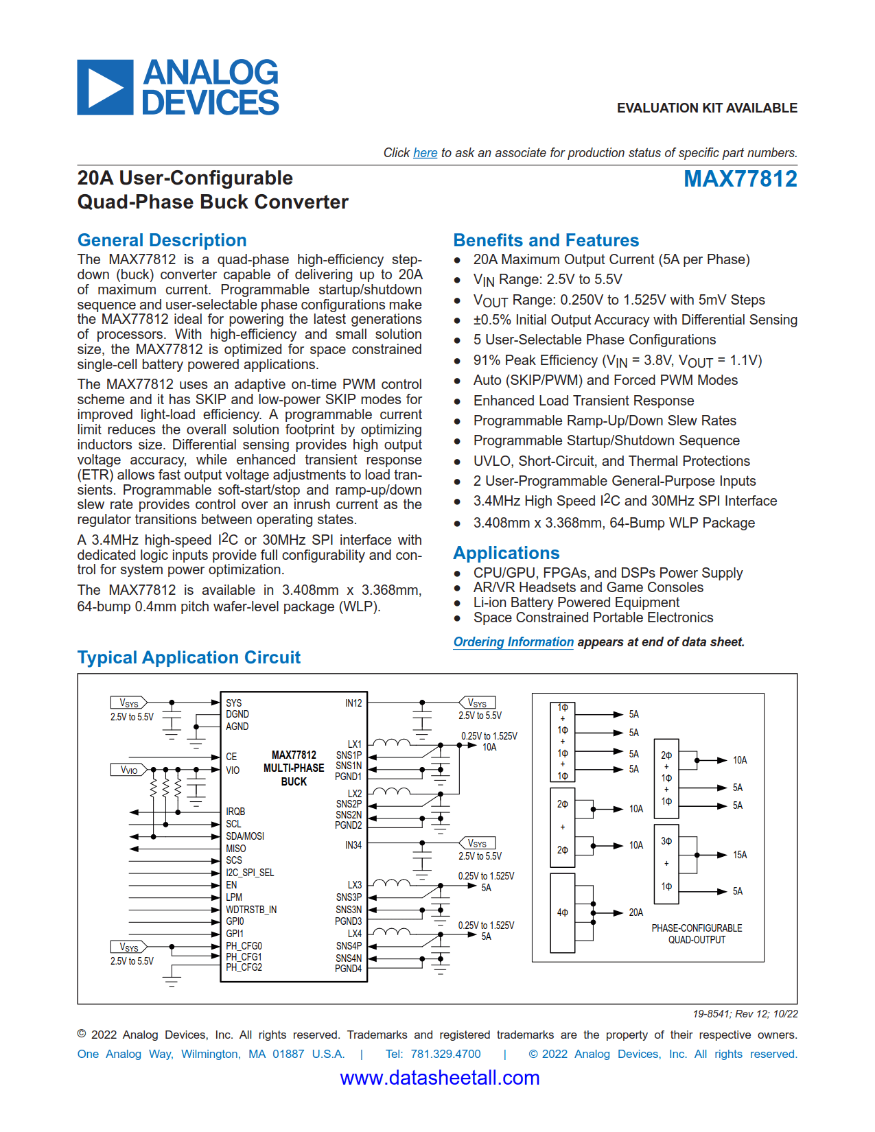MAX77812 Datasheet